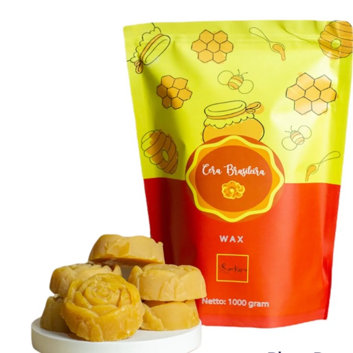 Waxing Ala Brazil, 100% Natural Brazilian Hard Wax – Smooth Skin Without Pain | Cera Brasileira 1000g.